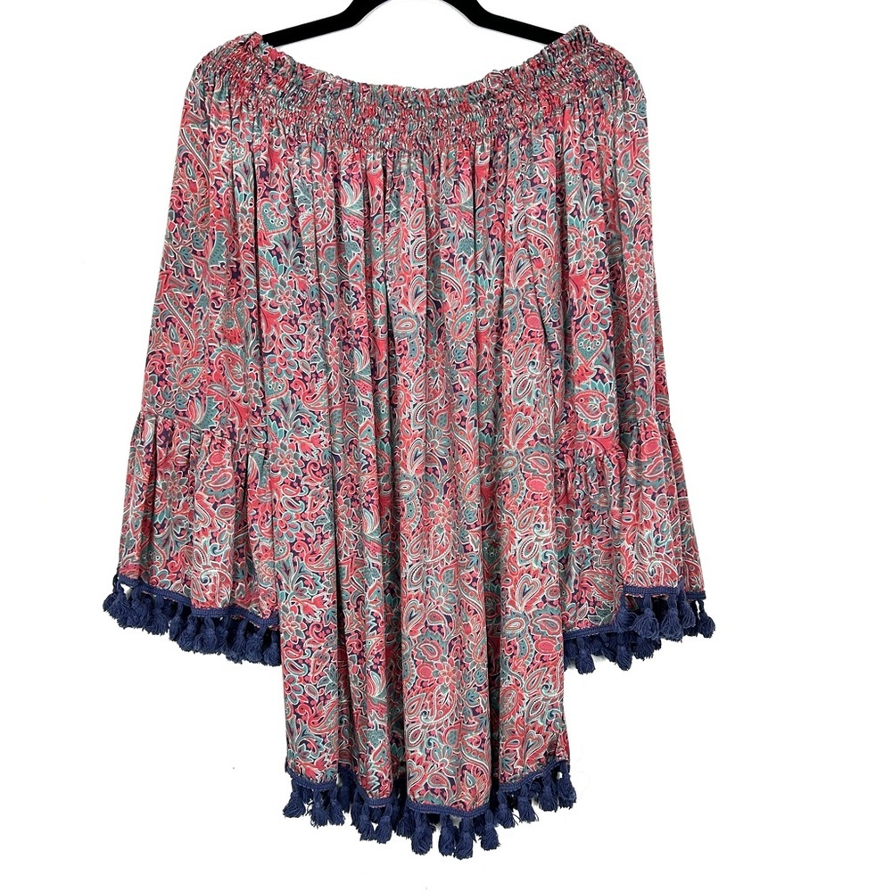 RAGA off the shoulder tassel midi dress N30